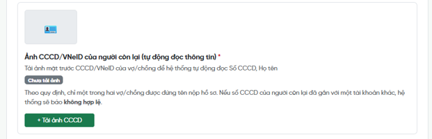 Hình 22. Phần upload CCCD của người còn lại